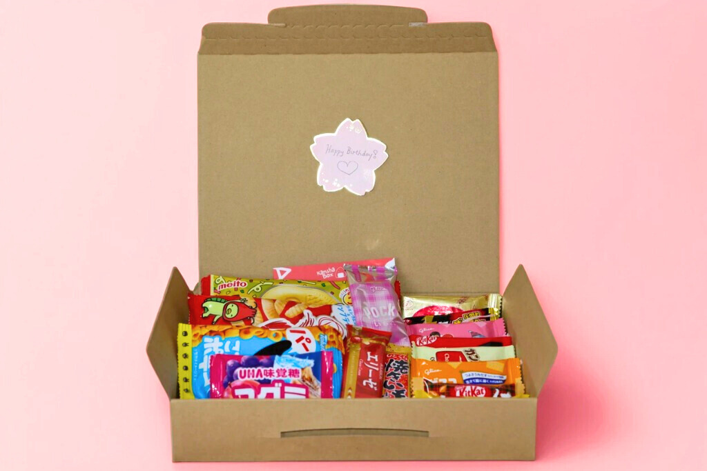Assortment of Japanese snacks